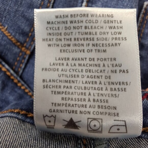 Vintage Womens Santana Mid Rise Straight Leg Jeans Size 10 Dark Blue Wash - Picture 14 of 15